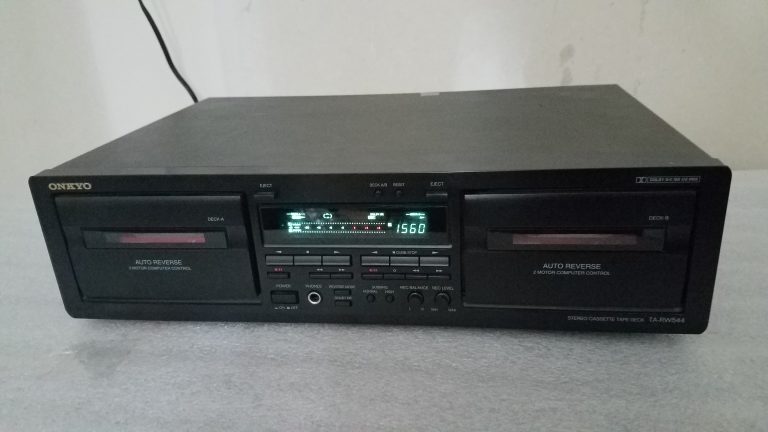 ⭐Onkyo Dual Auto Cassette Deck Tape Stereo Recorder Component 'Tested' TA-RW544⭐