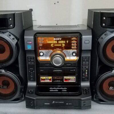 ⭐️Sony 5-CD AM/FM Dual Cassette Game Sync Hi-Fi High-Powered Receiver LBT-ZX6⭐