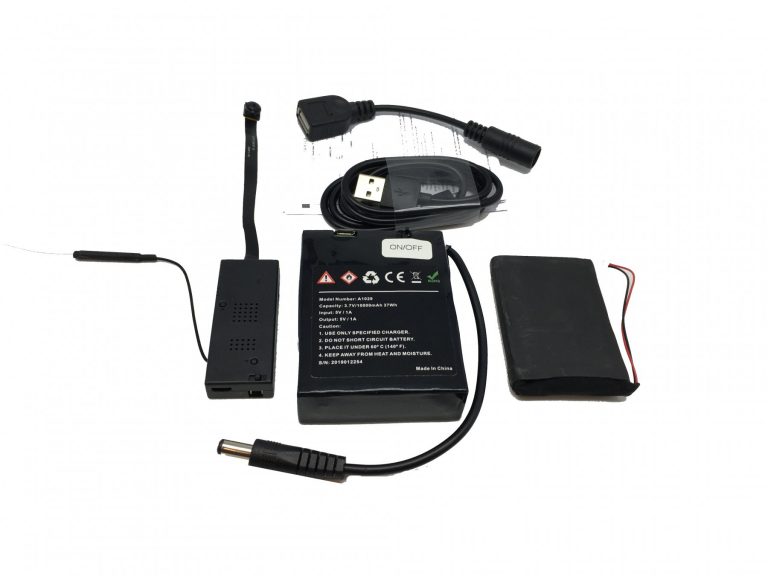 DIY Kit -Remote View WiFi Pinhole Hidden Camera +Extended Battery - DIY110EB