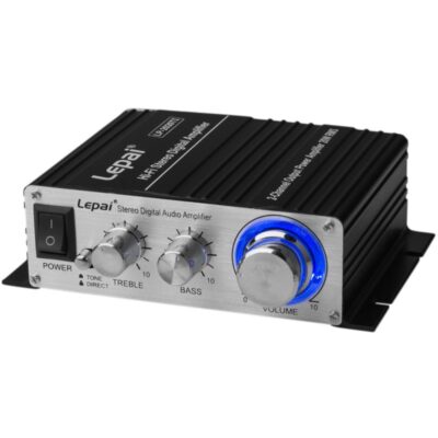 Lepai Digital Hi-Fi Audio Mini D Stereo Amplifier with Power Supply LP-2020TI