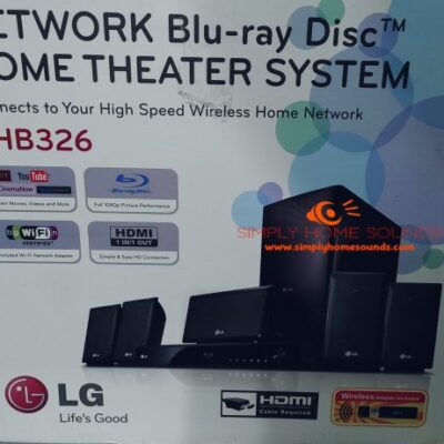 LG DVD Bluray AM/FM 5.1Ch 1100W HDMI(in/out) LAN WiFi Home Theater Receiver Amp LHB326