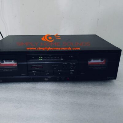 Sony Dual Stereo Cassette Deck Tape Player Recorder TC-W370 ~ Tested