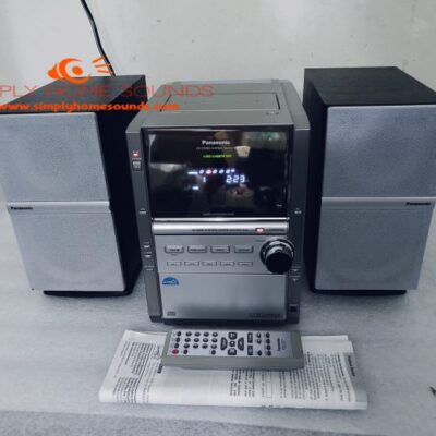Panasonic 5-CD AM/FM Cassette TPS Stereo Bi-Amplified System w/Remote SA-PM18
