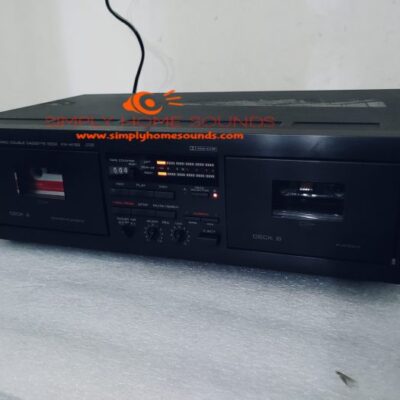 Yamaha Dual Stereo Sound Cassette Deck Tape Player Recorder KX-W162 ~ Tested