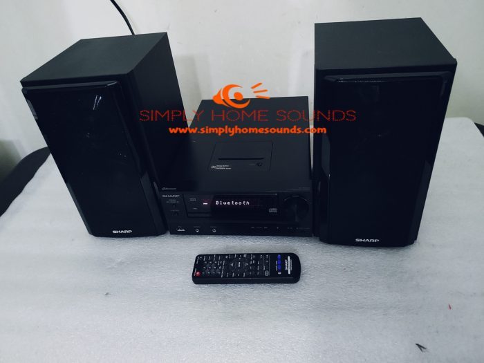 Sharp CD AM/FM 2.0Ch Hi-Fi Audio USB Bluetooth NFC X-Bass Receiver Amp XLHF202P
